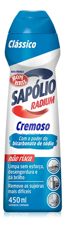 Sapólio Radium Cremoso Cloro com Bicarbonato de Sódio (450ml)